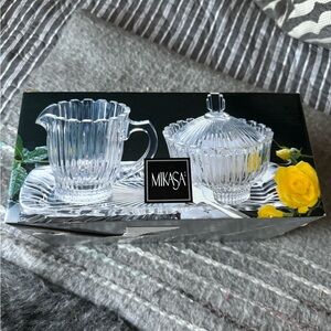 Mikasa sugar and cream set brand new still in box